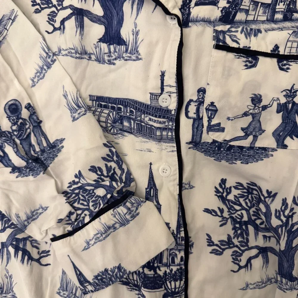 New Orleans Toile Sleep Shirt - Picture 10 of 11
